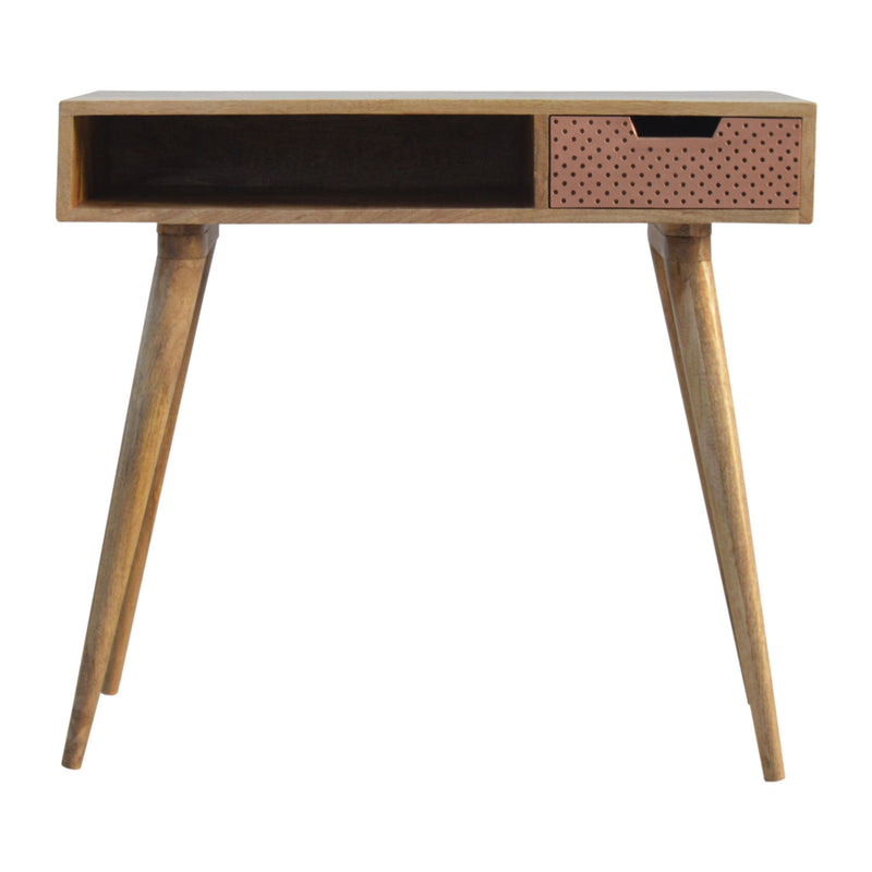 Neils Solid Wood Single Drawer Writing Desk by Lavishway | Reclaimed Wood Desks-57991