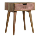 Neils Perforated Copper Bedside Table by Lavishway | Bedside Tables-58018
