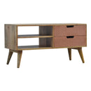 Neils Solid Wood 2 Drawers Media Unit by Lavishway | TV Units Cabinets-58004