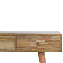 Nero 3 Drawers Oak Finish Console Table by Lavishway | Hallway Console Table-58038