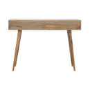 Nero 3 Drawers Oak Finish Console Table by Lavishway | Hallway Console Table-58042