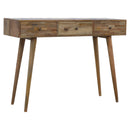 Nero 3 Drawers Oak Finish Console Table by Lavishway | Hallway Console Table-58034
