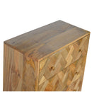 Nero Contemporary Patchwork Pattern Chest by Lavishway | Chest Of Drawers-58046