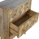 Nero Contemporary Patchwork Pattern Chest by Lavishway | Chest Of Drawers-58045