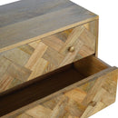 Nero Contemporary Patchwork Pattern Chest by Lavishway | Chest Of Drawers-58048