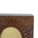 Nero Chestnut & Gold 2 Drawers Bedside Table by Lavishway | Bedside Tables-58276