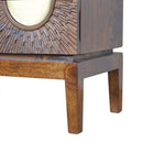 Nero Chestnut & Gold 4 Drawers Media Unit by Lavishway | TV Units Cabinets-58259