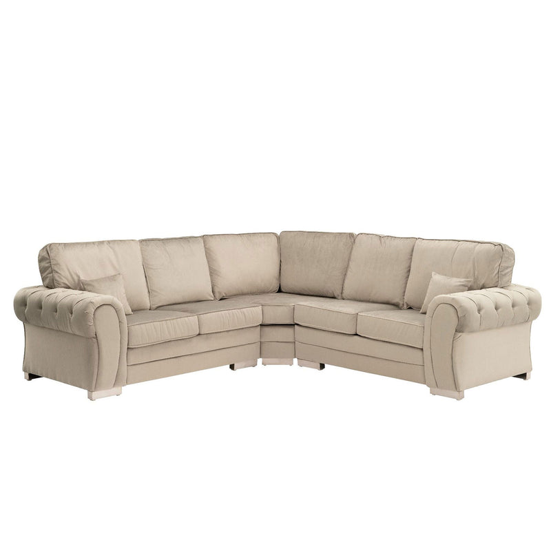 Newburgh Modern Fabric Corner Sofa by Lavishway | Leather Sofa-24596