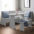 Newport Corner Dining Set with Storage Bench by Lavishway | Dining Benches-61378