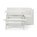 Newport Corner Dining Set with Storage Bench by Lavishway | Dining Benches-61397