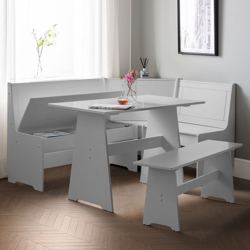 Newport Corner Dining Set with Storage Bench by Lavishway | Dining Benches-61379