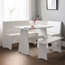 Newport Corner Dining Set with Storage Bench by Lavishway | Dining Benches-61377