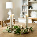 Nickel Circular Antler With 4 Candle Holder by Lavishway | Candle Holders-50608