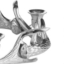 Nickel Circular Antler With 4 Candle Holder by Lavishway | Candle Holders-50610