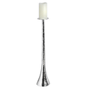 Nickle Silver Chrome Candle Pillar by Lavishway | Candle Holders-50708