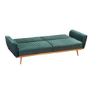 Nico Green Velvet 2 Seater Sofa Bed by Lavishway | Velvet Sofa-28444