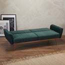 Nico Green Velvet 2 Seater Sofa Bed by Lavishway | Velvet Sofa-28442