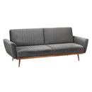 Nico Grey Velvet 2 Seater Sofa Bed by Lavishway | Velvet Sofa-28438