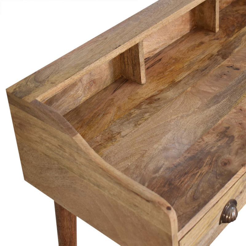 Nordic Vintage Open Shelf Writing Desk by Lavishway | Reclaimed Wood Desks-58100