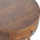 Nordic Chestnut Finish 1 Drawer Bedside Table by Lavishway | Bedside Tables-58236