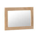 Nordic Oak Frame Square Large Wall Mirror by Lavishway | Wall Mirrors-36048