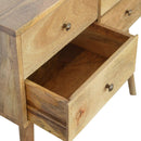 Nordic Oak-Ish Finish 4 Drawers Console Table by Lavishway | Hallway Console Table-58136
