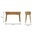 Nordic Solid Wood 3 Drawers Console Table by Lavishway | Hallway Console Table-58155