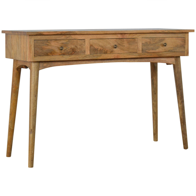 Nordic Solid Wood 3 Drawers Console Table by Lavishway | Hallway Console Table-58148