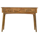 Nordic Solid Wood 3 Drawers Console Table by Lavishway | Hallway Console Table-58149