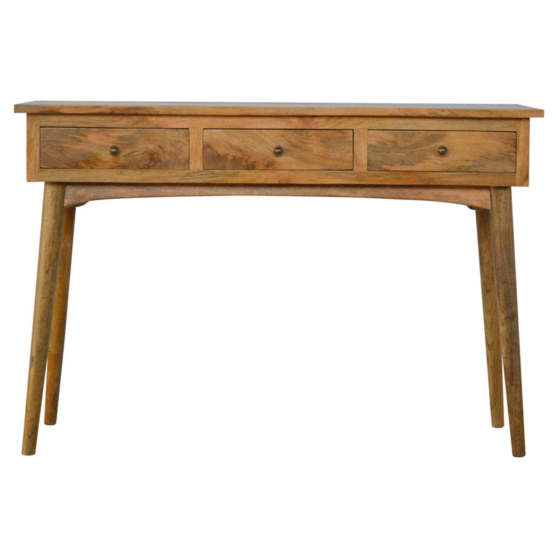 Nordic Solid Wood 3 Drawers Console Table by Lavishway | Hallway Console Table-58149