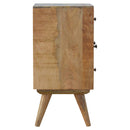 Nordic Solid Wood 4 Drawers Bedside Table by Lavishway | Bedside Tables-58195