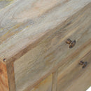 Nordic Solid Wood 4 Drawers Bedside Table by Lavishway | Bedside Tables-58193