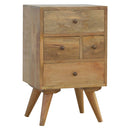 Nordic Solid Wood 4 Drawers Bedside Table by Lavishway | Bedside Tables-58189