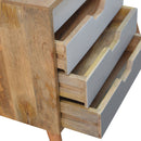 Nordic Solid Sliding Doors 4 Drawers Cabinet by Lavishway | Hallway Cabinets-58213