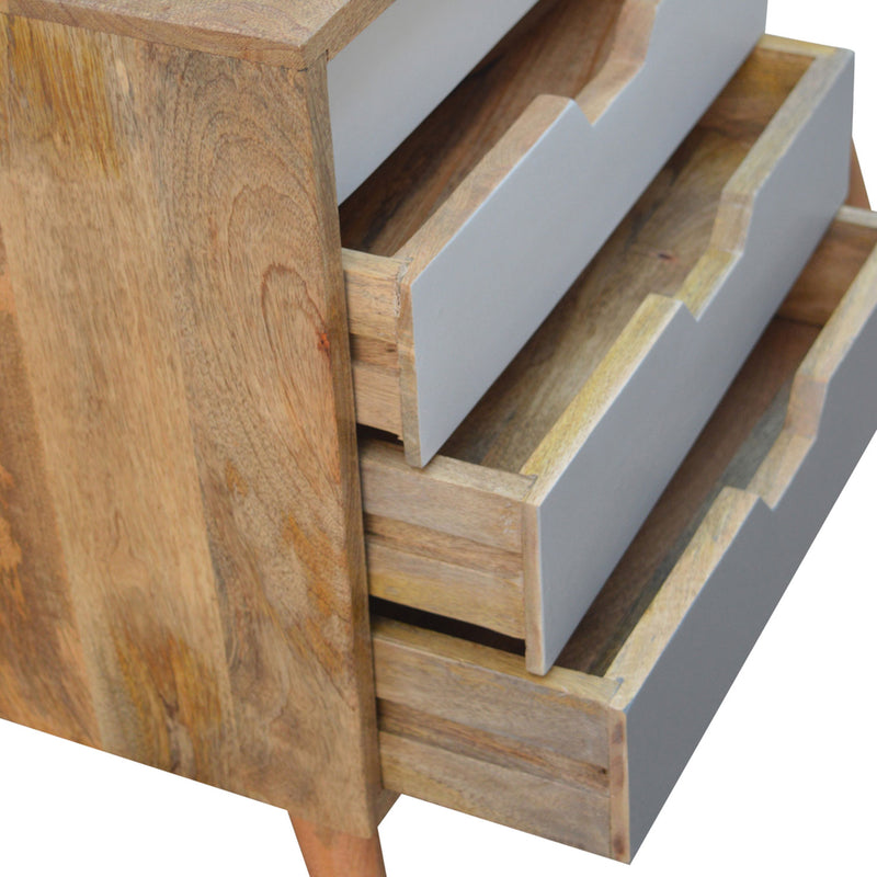 Nordic Solid Sliding Doors 4 Drawers Cabinet by Lavishway | Hallway Cabinets-58213