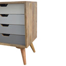 Nordic Solid Sliding Doors 4 Drawers Cabinet by Lavishway | Hallway Cabinets-58211