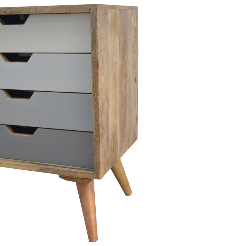 Nordic Solid Sliding Doors 4 Drawers Cabinet by Lavishway | Hallway Cabinets-58211