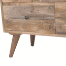 Nordic Oak-Ish Finish 4 Drawers Media Unit by Lavishway | TV Units Cabinets-58325