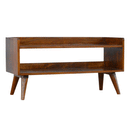 Nordic Chestnut Finish Shoe Storage Bench by Lavishway | Benches & Storage Benches-58285