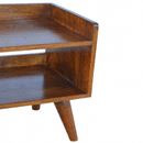 Nordic Chestnut Finish Shoe Storage Bench by Lavishway | Benches & Storage Benches-58288