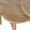 Nordic Oak-Ish Finish Nest of Stools by Lavishway | Nest of Tables-58282