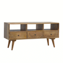 Nordic 3 Drawers Solid Wood TV Unit by Lavishway | TV Units Cabinets-58263
