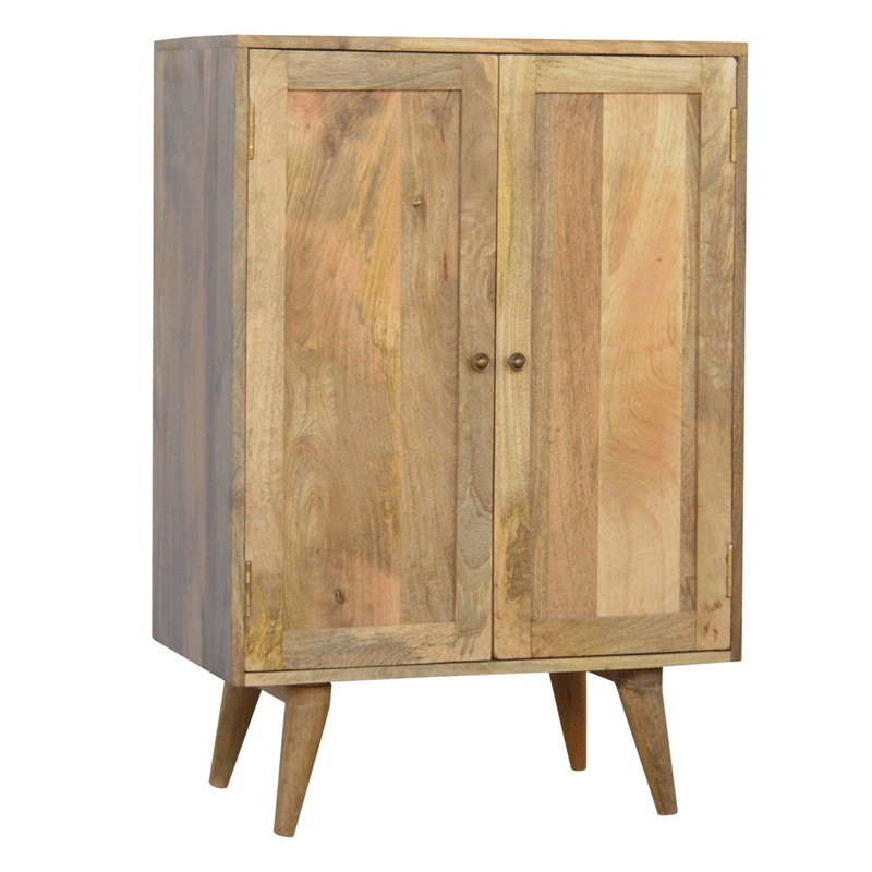 Nordic Solid Wood 2 Doors Wine Cabinet by Lavishway | Hallway Cabinets-58247