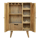 Nordic Solid Wood 2 Doors Wine Cabinet by Lavishway | Hallway Cabinets-58248