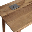 Nordic 2 Drawers & Cable access Writing Desk by Lavishway | Reclaimed Wood Desks-58206