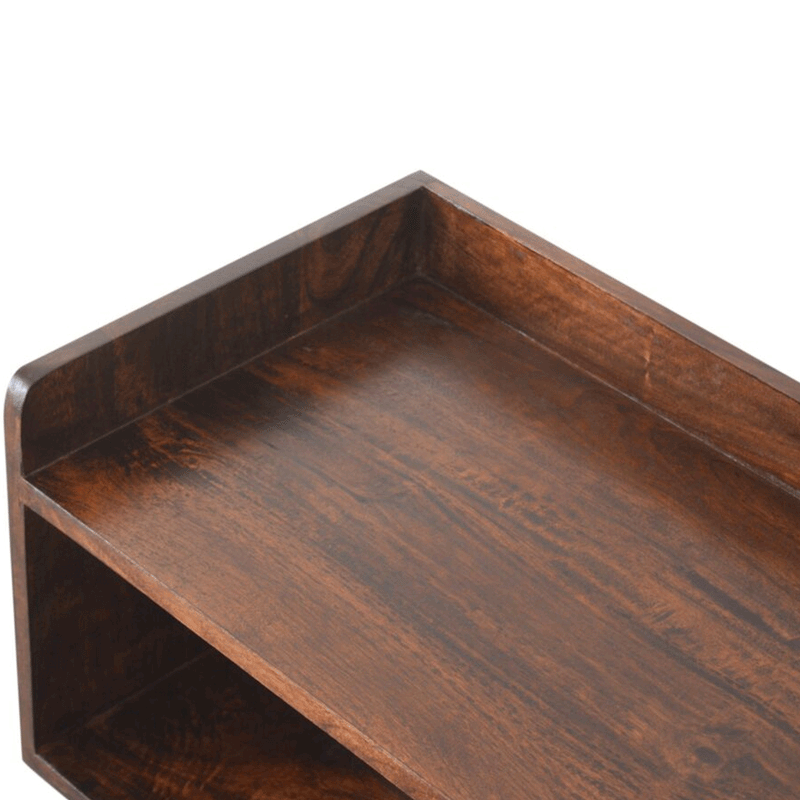 Nordic Walnut Finish Shoe Storage Bench by Lavishway | Benches & Storage Benches-58178