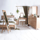 Nordic Oak Frame Square Large Wall Mirror by Lavishway | Wall Mirrors-36049