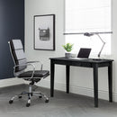 Norton Black Faux Leather Office Chair by Lavishway | Leather Chairs-61362