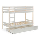 Nova White Finish Solid Pine Trundle by Lavishway | Bed Drawer-61335