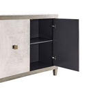 Nova Wood Grain Effect 2 Doors Chest & Mirror by Lavishway | Wall Mirrors-24443